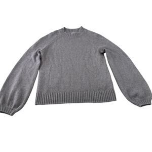 Smartwool Knit Purple/Gray Sweater, Size XS, Bishop Sleeve, Cozy Cute